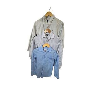 Boys Dress Shirt Bundle of SEVEN Multicolor Long Sleeve Classic Style